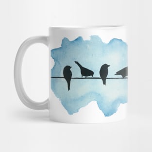 Bird on a wire Mug